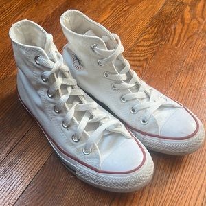 Women’s size 6 white high top converse